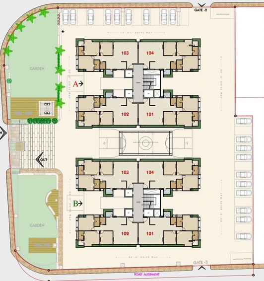 Master Plan of Shakti Shree Palace in Katargam, Surat - Image 31910