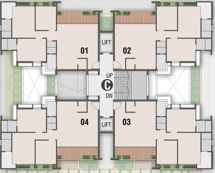 Floor Plan of Shreepad Inspire in Palanpur, Surat - Image 32030