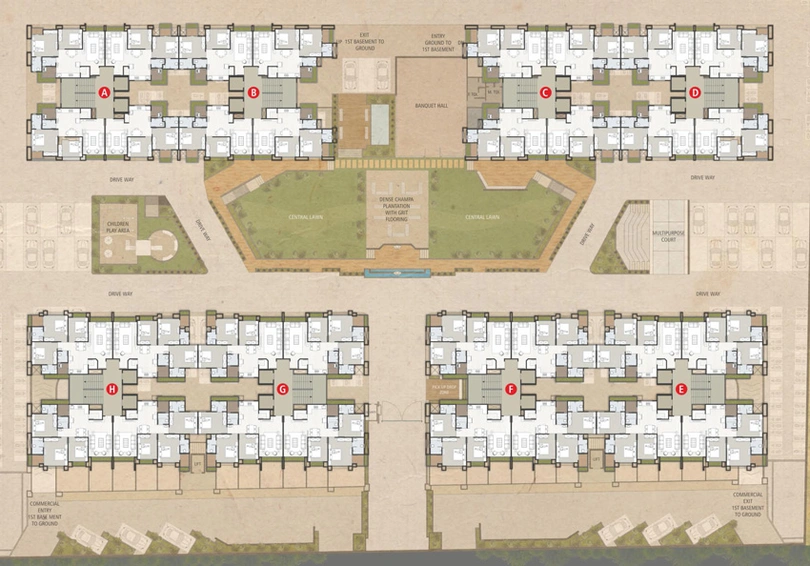 Master Plan of Creative Anand Avenue in Jahangirabad, Surat - Image 32161