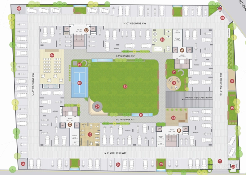 Master Plan of Marvella Palladium Sky in Adajan, Surat - Image 32216