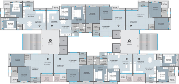 Floor Plan of Swarna Lagom in Vanakala, Surat - Image 32307