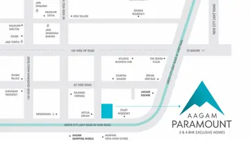 Location of Aagam Paramount - Image 32340
