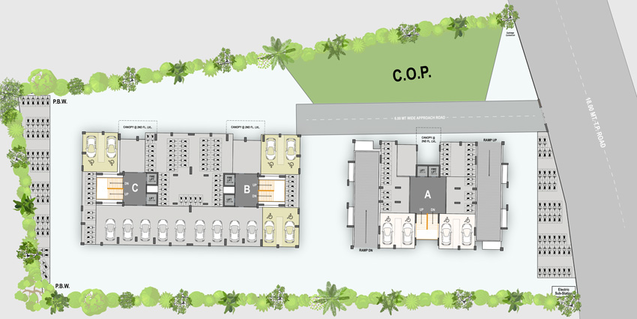 Master Plan of Kiran Classic Towers 2 in Katargam, Surat - Image 32449