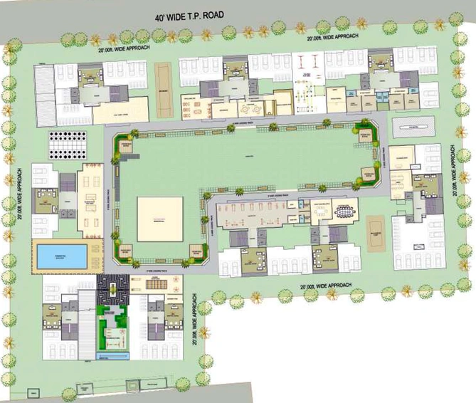 Master Plan of Vacanza The Address in Vesu, Surat - Image 98625