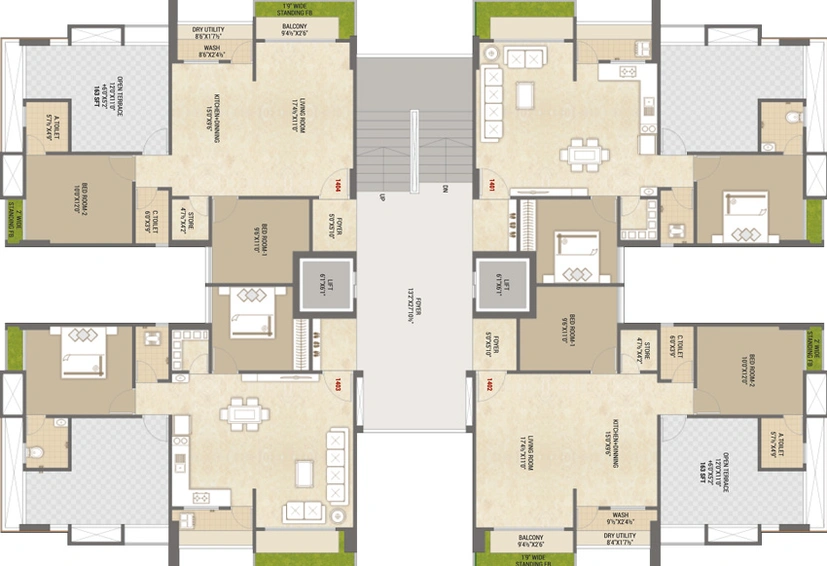 Floor Plan of Vaibhav Prince Palace in Dabholi, Surat - Image 32818
