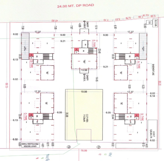 Master Plan of Shreeji Om Solitaire in Vesu, Surat - Image 331
