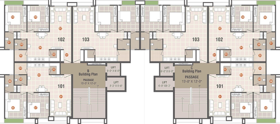 Floor Plan of Padam Samarth Srushti in Pal Gam, Surat - Image 341