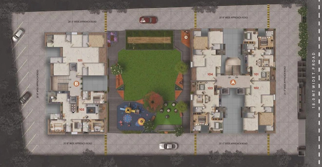 Master Plan of Madhav Opulence in Pal, Surat - Image 353