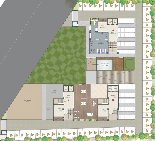 Master Plan of Eco Grandeur in Althan, Surat - Image 379