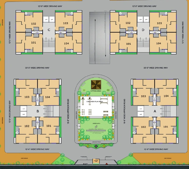 Master Plan of Shivam Palace in Uttran, Surat - Image 32862