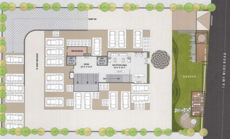 Master Plan of Well Waves The Monolith in Vesu, Surat - Image 32907
