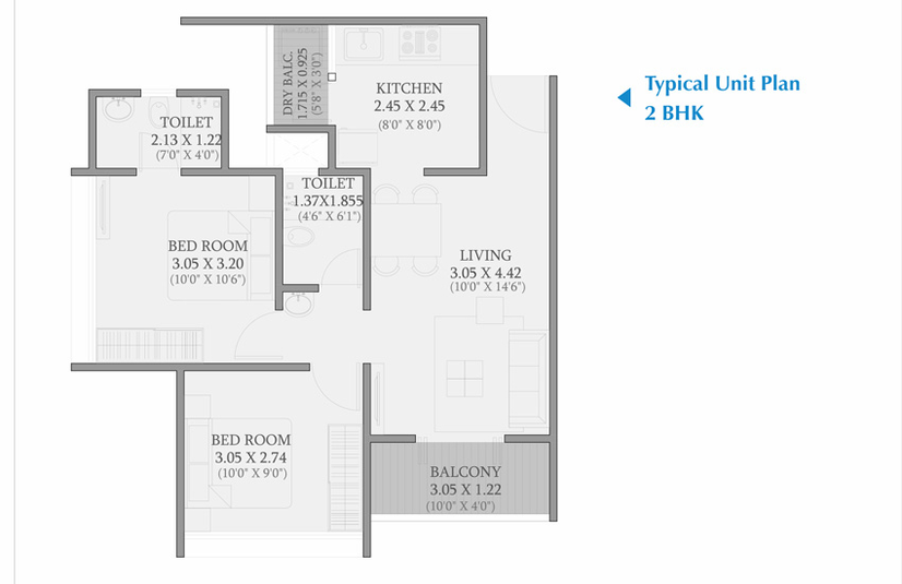 2 BHK Flat in Ganga Vasant in Handewadi, Pune - Image 424001