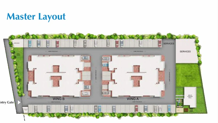 Master Plan of Ganga Vasant in Handewadi, Pune - Image 12479