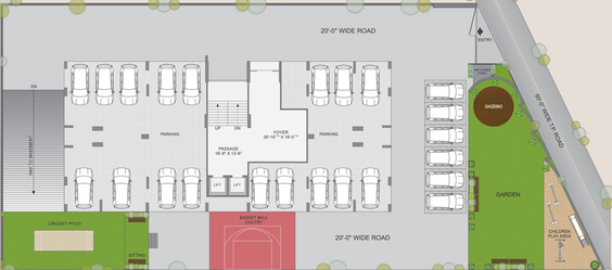 Master Plan of Kakadia Serenity in Vesu, Surat - Image 33152