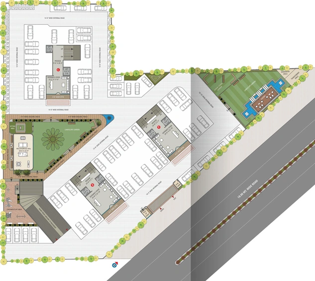 Master Plan of Life Style Blue Star in Adajan, Surat - Image 33283