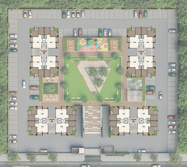 Master Plan of Santvan Newon in Palanpur, Surat - Image 33592