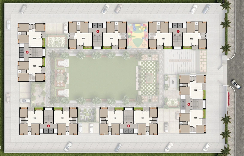 Master Plan of Santvan Seron in Palanpur, Surat - Image 33968