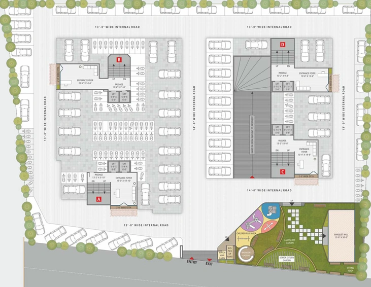 Master Plan of Swicon Wings in Jahangirabad, Surat - Image 34678