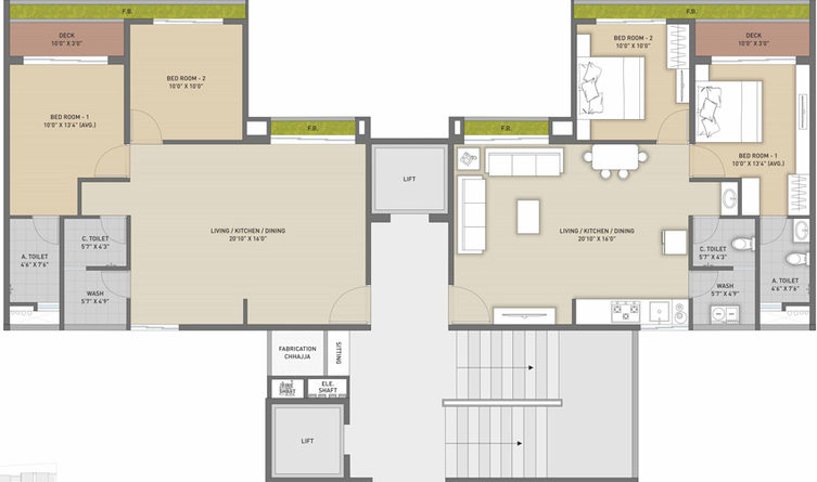 Floor Plan of Vaishnodevi Amour in Jahangirabad, Surat - Image 34779