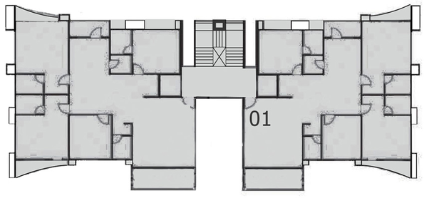 Floor Plan of Madhav Platina in Jahangirpura, Surat - Image 35258