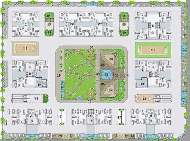 Master Plan of Madhav Platina in Jahangirpura, Surat - Image 35259