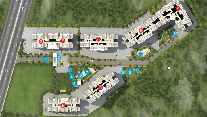 Master Plan of Ganga Hill Shire in Wagholi, Pune - Image 12658