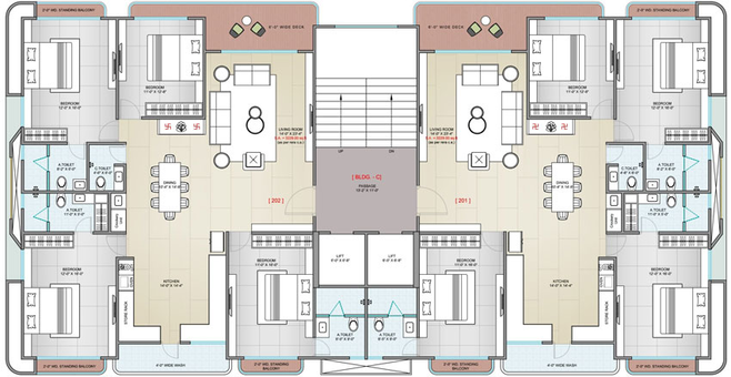 Floor Plan of DMD Signus in Vesu, Surat - Image 129194
