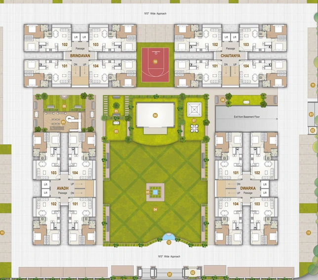 Master Plan of Rameshwaram Keshav Heights in Althan, Surat - Image 35514