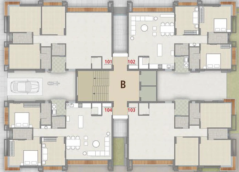 Floor Plan of Nova Shitalnath in Pal, Surat - Image 35666