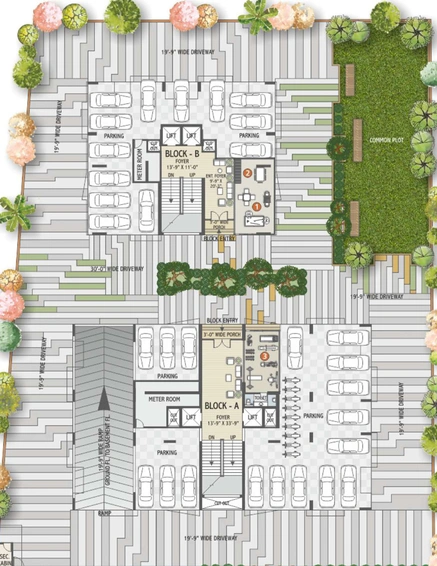 Master Plan of Hari Dev Parisar in Kudasan, Gandhinagar - Image 28535