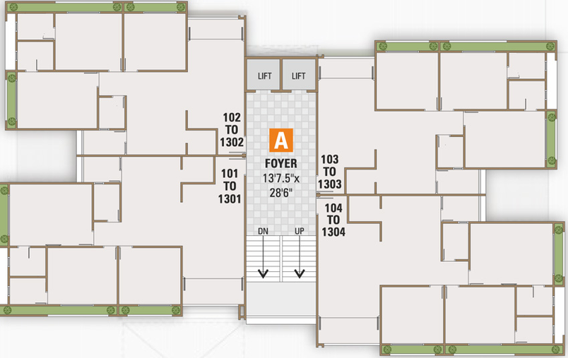 Floor Plan of Maruti Sydney Lifestyle in Sargasan, Gandhinagar - Image 84474