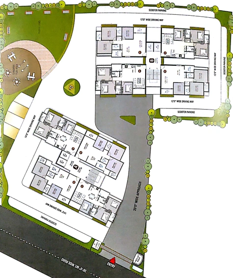 Master Plan of Shree Amrutam Heights in Uttran, Surat - Image 35814