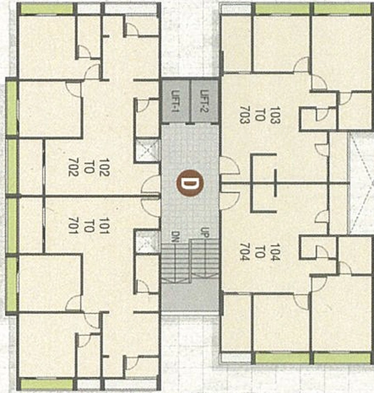 Floor Plan of Rudra Infinity in Sargasan, Gandhinagar - Image 28628