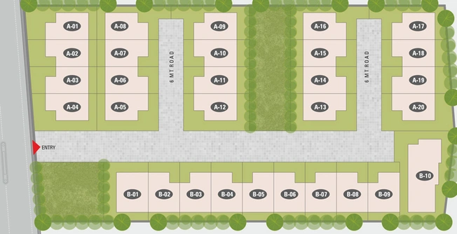 Master Plan of Span Villas in Kudasan, Gandhinagar - Image 73294
