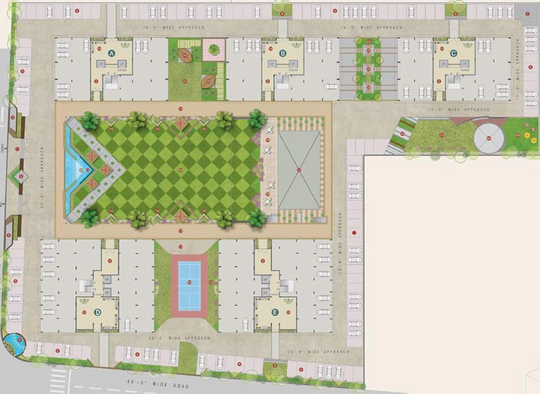 Master Plan of Vraj River Penta Sky in Mota Varachha, Surat - Image 413