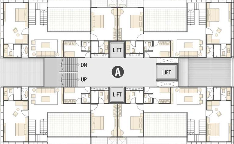 Floor Plan of SKR Vrundavan Elysia in Raysan, Gandhinagar - Image 28640
