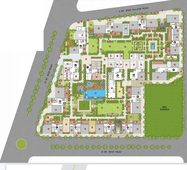 Master Plan of Avadh Ercole in Vesu, Surat - Image 391