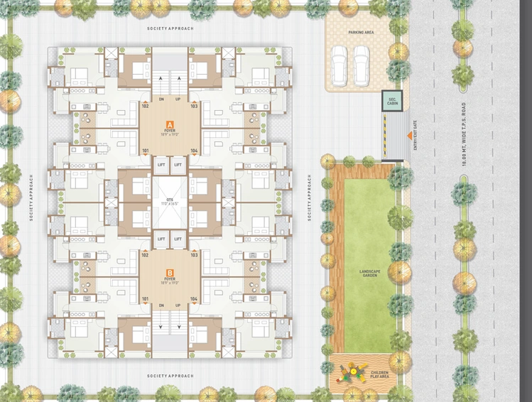 Master Plan of Shree Suraj Residency in Vavol, Gandhinagar - Image 28651