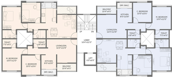 Floor Plan of GT Pride in Ravet, Pune - Image 25183