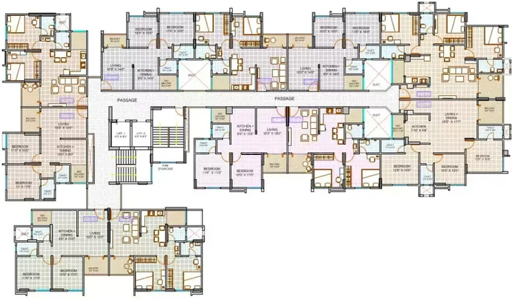 Floor Plan of Windsor County in Ambegaon, Pune - Image 25144