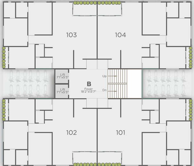 Floor Plan of Oscar Elanza in Nikol, Ahmedabad - Image 91527