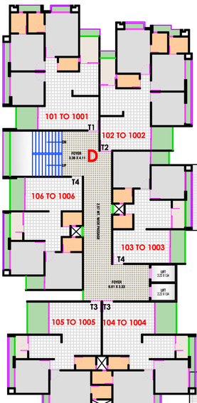 Floor Plan of Sahitya Altezza in Nava Naroda, Ahmedabad - Image 31654