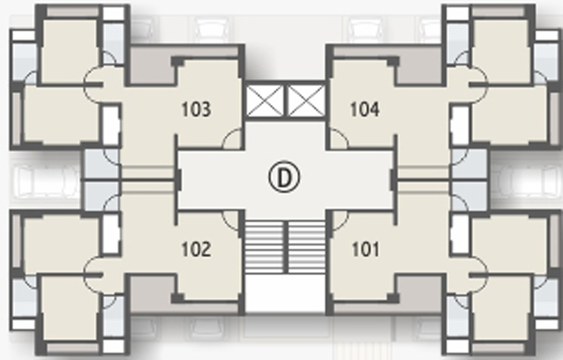 Floor Plan of PSY Pramukh Arista in Sargasan, Gandhinagar - Image 28751