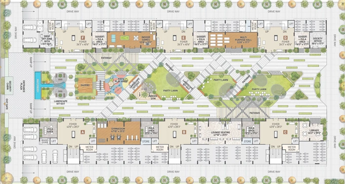 Master Plan of Saamarth H7 in Raysan, Gandhinagar - Image 80448