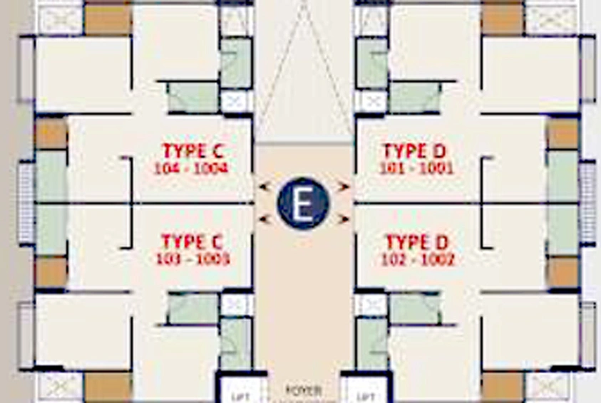 Floor Plan of Satyamev Royal 5 in Pethapur, Gandhinagar - Image 28776