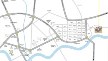 Location of Satyamev Royal 5 - Image 28775