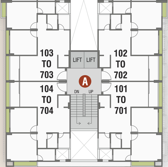 Floor Plan of Shlok Paradise in Pethapur, Gandhinagar - Image 28810