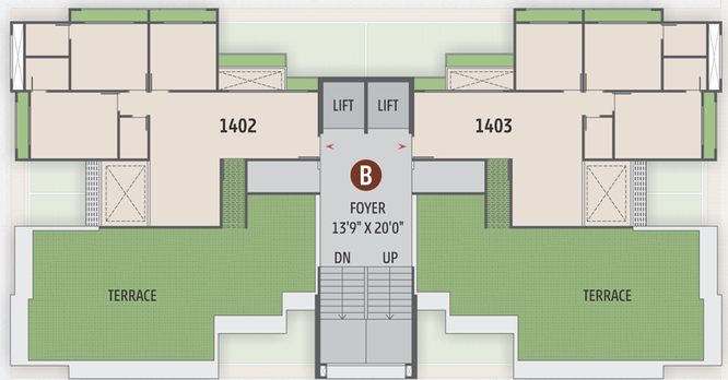 Floor Plan of Motherland Magnate Lavish in Khodiyar, Ahmedabad - Image 31862