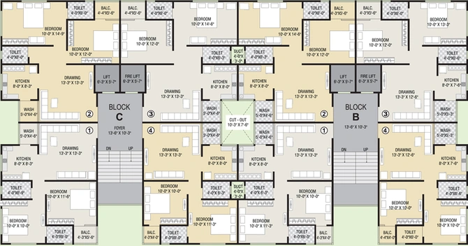 Floor Plan of Eerum Sunrise Elegance in Vatva, Ahmedabad - Image 31871