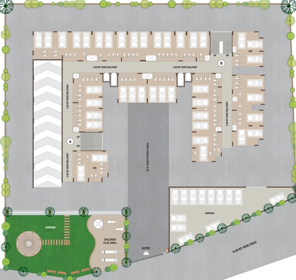 Master Plan of Karnavati Swapnil Sky in Nava Naroda, Ahmedabad - Image 31918